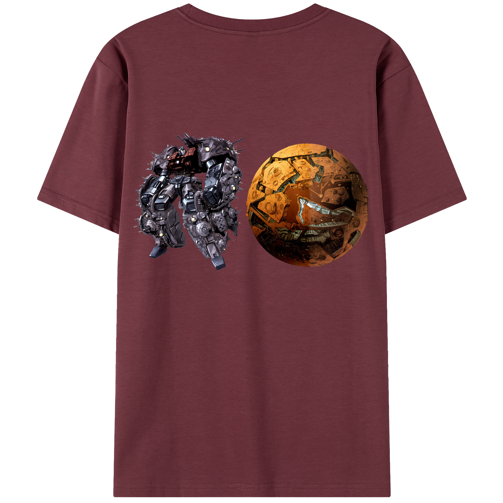 （画像用） Transformers トランスフォーマー 綿100％半袖Tシャツ（背面プリント）